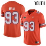 Youth Florida Gators #93 Taven Bryan NCAA Jordan Brand Orange Authentic Stitched College Football Jersey SLY2162QS